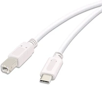 Vivanco cable USB-C - USB-B 3m, white (45356) kaina
