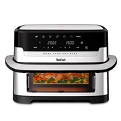 Tefal Dual Easy Fry Flex, 2700 W, 9 L, nerūdijančio plieno/juoda - Karšto oro gruzdintuvė