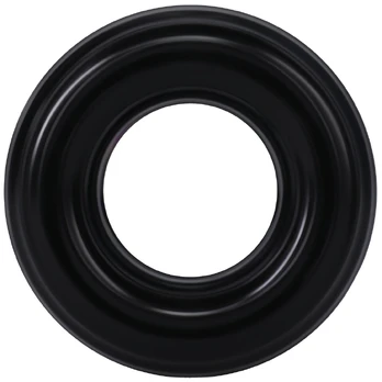Rock Solid Ribbed Donut Ring - Textured Silicone, Flexible, Black