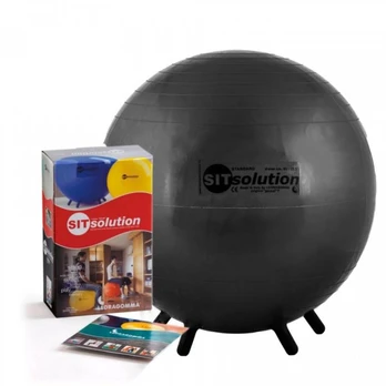 Sėdėjimo Kamuolys Original PEZZI Sitsolution MAXAFE 55 cm, Juodas