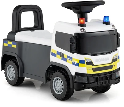 Vaikų stumdomas automobilis baltas