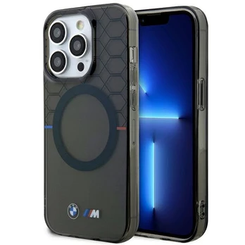 Dėklas BMW BMHMP13XHGPK iPhone 13 Pro Max 6.7" pilkas|pilkas Pattern MagSafe