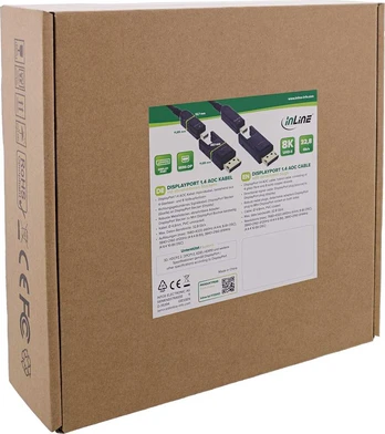 „InLine® DisplayPort 1.4 AOC“ kabelis, 8K4K, nuimama „DisplayPort“ jungtis, 40 m