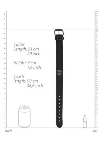 Ouch By Shots Neoprene Collar with Leash