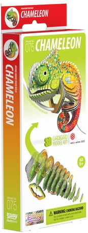 Dėlionė EUGY 3D kartoninis modelis „Chameleonas“