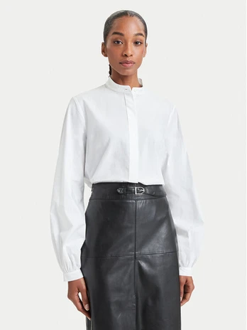 Simple Marškiniai 62KLD102 Balta Regular Fit