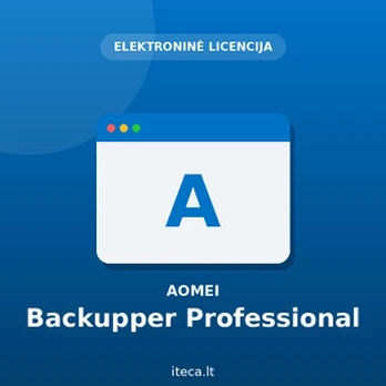AOMEI Backupper Professional – atsarginių kopijų programa (ESD, neribota licencija)