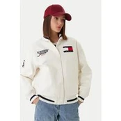 Tommy Jeans Bomber striukė DW0DW22585 Balta Relaxed Fit