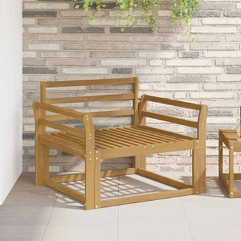 Lauko Vidurinis Sofa Kietos akacijos mediena Balta