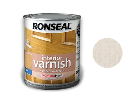 Greitai džiūstantis lakas RONSEAL Interior Varnish, white ash, 0,75 l