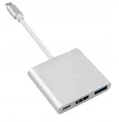 Maclean Adapteris usb-c į hdmi usb 3.0 usb-c metalinis korpusas