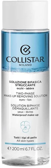 Collistar Two-Phase Make-Up Removing Solution Akių makiažo pasirinkimas