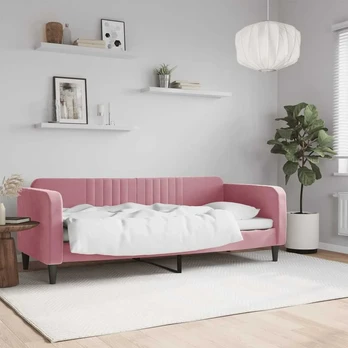 Lova Sofa, rožinės spalvos, 80x200cm, aksomas