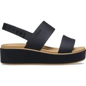 Basutės Crocs Brooklyn Matte Wrap Low Wedge 211802 Juoda