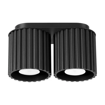 Sollux Lighting lubinis šviestuvas Aura 2, juodas
