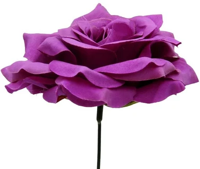 Dirbtinės gėlės violetinis rožės žiedas, 6 vnt.