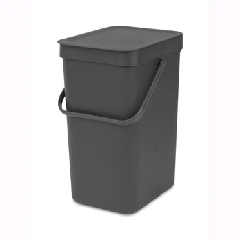 Brabantia šiukšliadėžė, 12 l, pilka