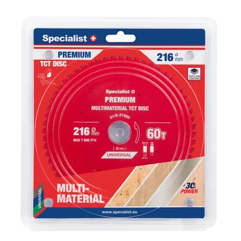 SPECIALIST+ pjovimo diskas Multimaterial 216x30x60T