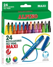 Flomasteriai ALPINO Maxi, 24 sp. kaina