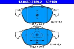 ATE 13.0460-7159.2 Brake pad set