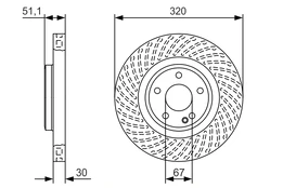 BOSCH 0 986 479 A59 Brake Disc kaina