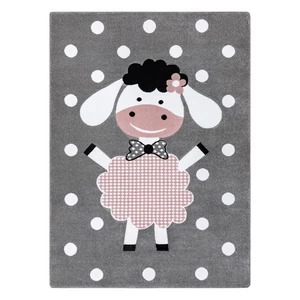 Kilimas vidaus Hakano Tinies Dolly, baltas/rožinis/pilkas, 220 cm x 160 cm