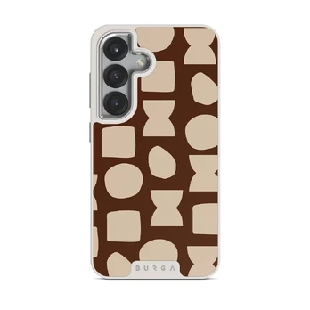 Terracotta - Samsung Galaxy S25 Case, Elite Light (Magnetic) / Silver
