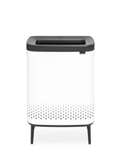 Skalbinių dėžė Bo Brabantia, 2 x 45 l, balta