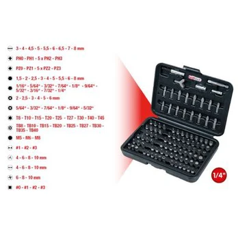 Atsuktuvo galvučių rinkinys (BIT) KS TOOLS 911.2026