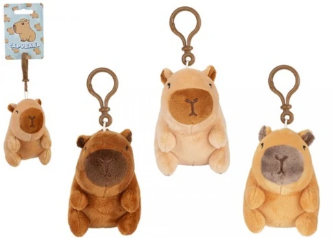 CAPYBARA pliušinis pakabukas 9cm. asort., 442062