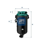 Kuro filtras UFI 55.148.00 kaina
