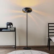 "Vento" grindų lempa, juoda, metalas, E27, Ø 40 cm