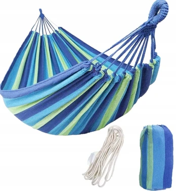 Hamakas, mėlynas/žalias, 230 cm