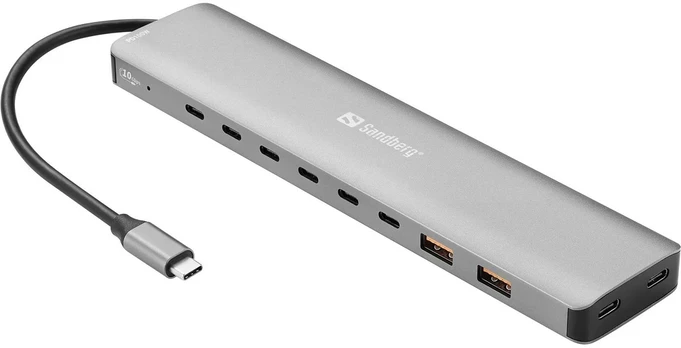 Sandberg USB-C to 8 x USB-C + 2xUSB-A 100W