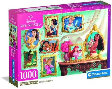 Clementoni CLE puzzle 1000 Compact Disney Princess 37046