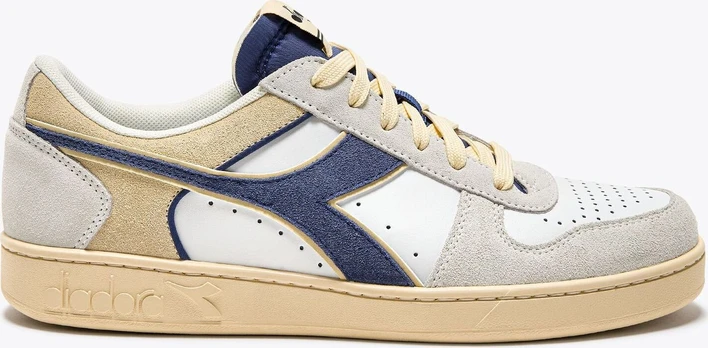 DIADORA Magic Basket Low Suede Leather Super White/Marlin - 38