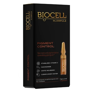 Pigmentaciją kontroliuojantis serumas BIOCELL GLAMPULE PIGMENT CONTROL, 7x2ml