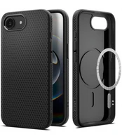 Dėklas Spigen Liquid Air Mag MagSafe iPhone 16e Case - Matte Juodas