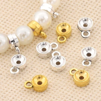 Karoliukai, Silvery 50pcs + Golden 50pcs