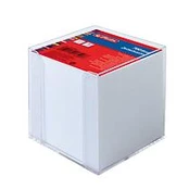 Herlitz Zettelkasten 9x9x9cm 700Bl. baltas transp. kaina