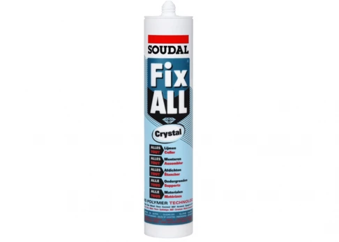 Hermetikas klijuojantis Soudal FIX ALL CRYSTAL, skaidrus, 290ml