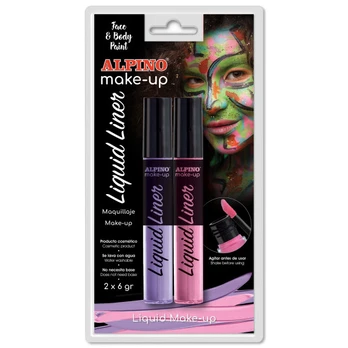 Veido dažai ALPINO Liquid liner pink+violet