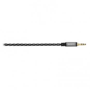 Avinity Audio Cable, 3.5 mm jack plug/plug, stereo, fabric, gold