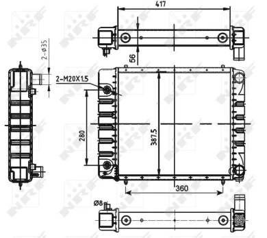 NRF NRF 53149 Radiator