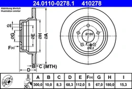 ATE 24.0110-0278.1 Brake Disc kaina