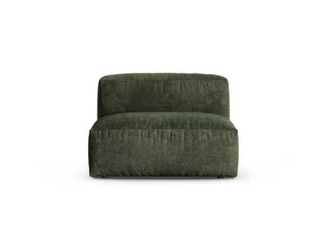 Velvet Modul Armless, "Martina", 1 Seat, 120x90x75, Green