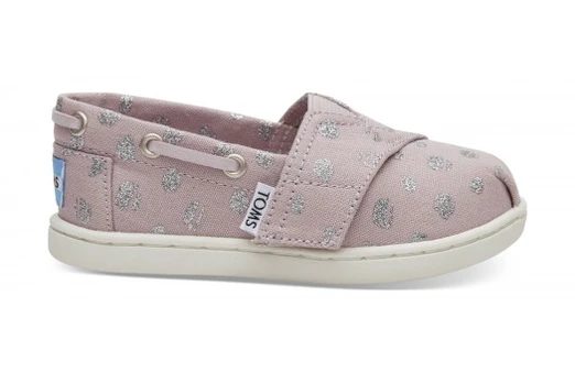 Batukai mergaitėms Toms Metalic Dots Lilac