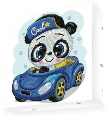 DOTZ BOX kūrybinis rinkinys piešimas deimantais cool car 22x22cm, 11NDBX038