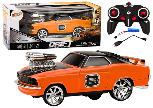 Rc automobilis Lean Toys Drift Stunt Car, 1:18, oranžinė