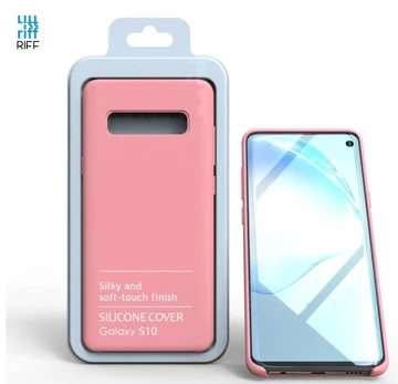 Riff Slim &amp; Soft Silicone Soft Back Cover Case Samsung S10 G973 Rose